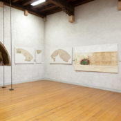 Maria Morganti, installation view of Unita di misura è il colore at Museo di Castelvecchio, 2010