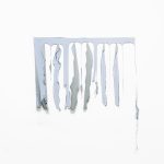 Marion Baruch, Lambeau (Silver), 2016, fabric, 105x125 cm. Photo by Luca Vianello