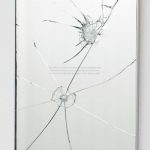 David Rickard, 2023, (December), 2016, Etched broken mirror, (limited series of 5 unique works), 21 x 30 x 2cm. Courtesy Otto Zoo. Ph. Luca Vianello