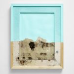 Davide Delia, Mama, 2016, antifouling painting on cardboard, old passepartout, frame, 42 x 52 cm_web
