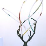 T-yong Chung, Albero di Lavinia, 2017, circa 50x50x70(h) cm, branch, plastic tubes, wax and bronze. Courtesy Otto Zoo